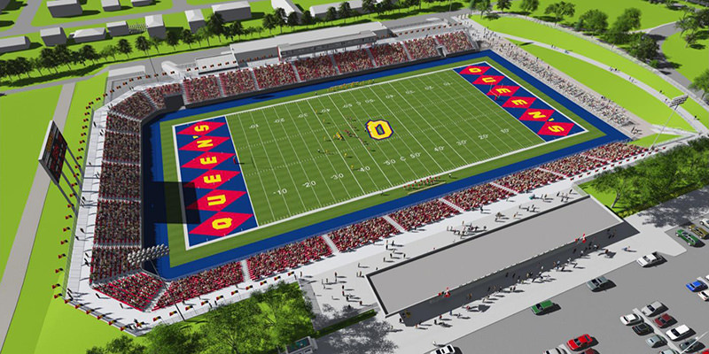 A rendering of what the new George Richardson Stadium might look like, from the east looking west. 